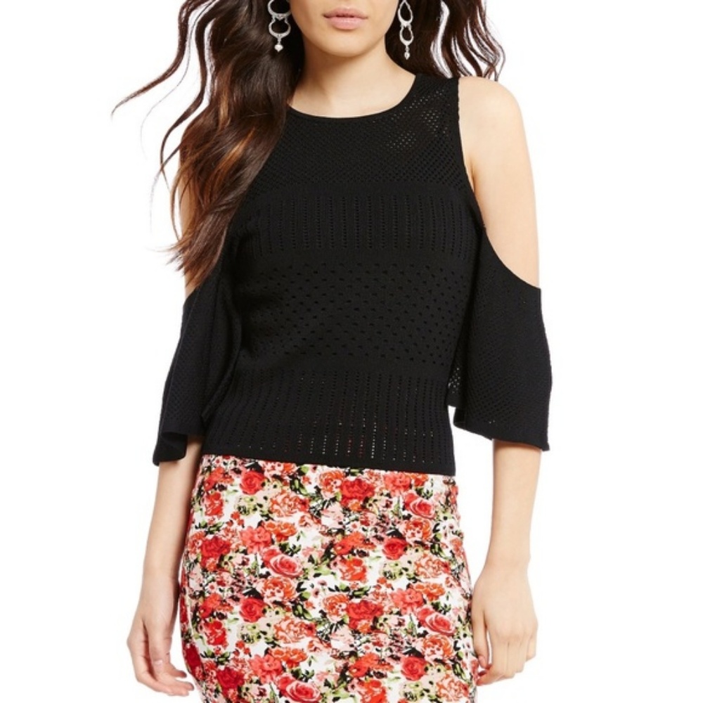 Gianni Bini Chloe Cold Shoulder Top (Pink)…